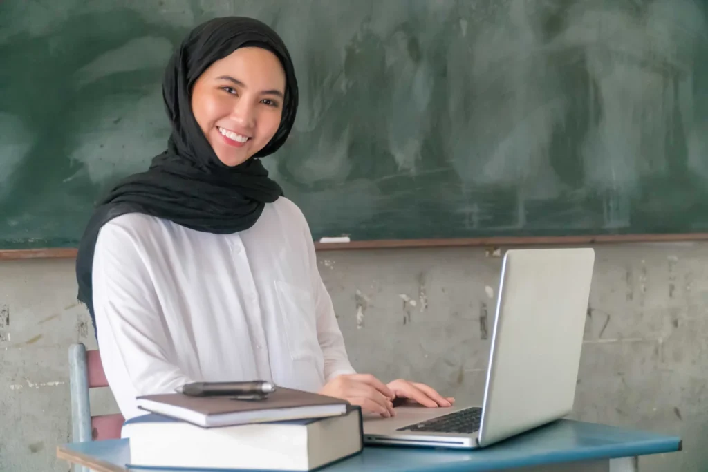 Malay School Teacher at the classroom